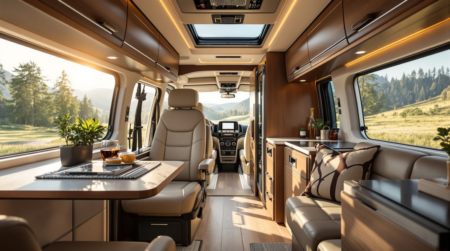 Camping car de luxe intérieur : Découvrez les élégantes options pour voyager avec confort et style